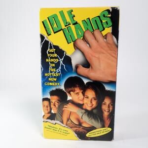 Idle Hands VHS 1999 Horror Jessica Alba Devon Sawa Promotional Copy RARE